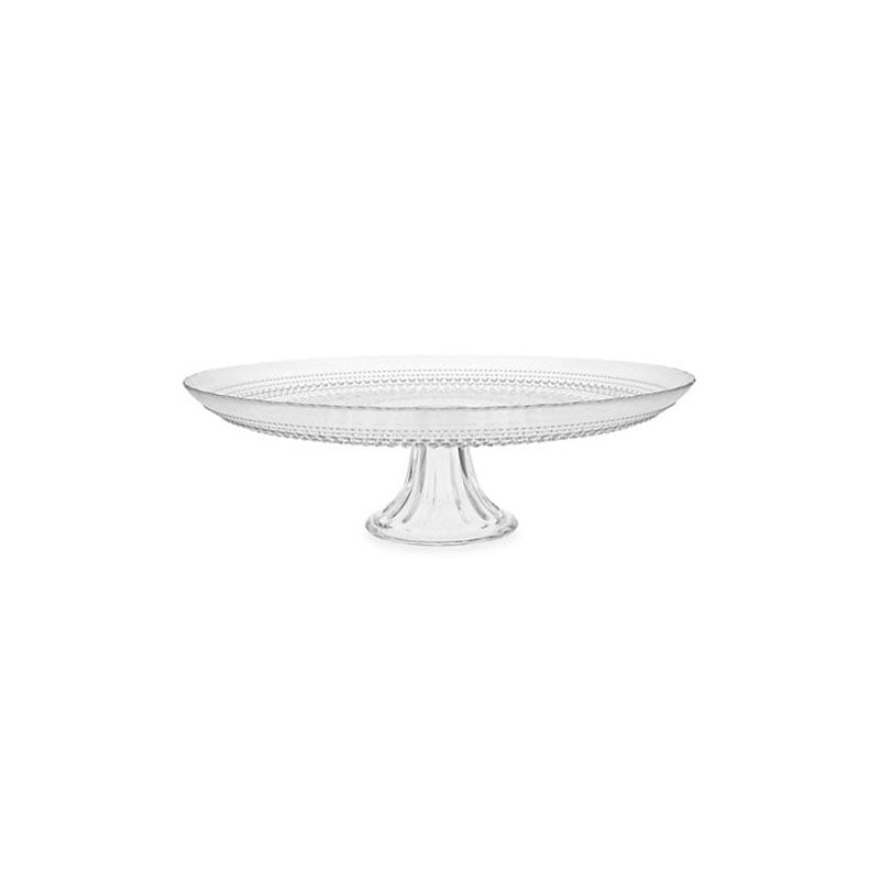 "Jupiter Clear Cake Stand 13x13x4.3"" (33x 33x11cm)" - FORTESSA - Compralo en CorinneRegalos.com