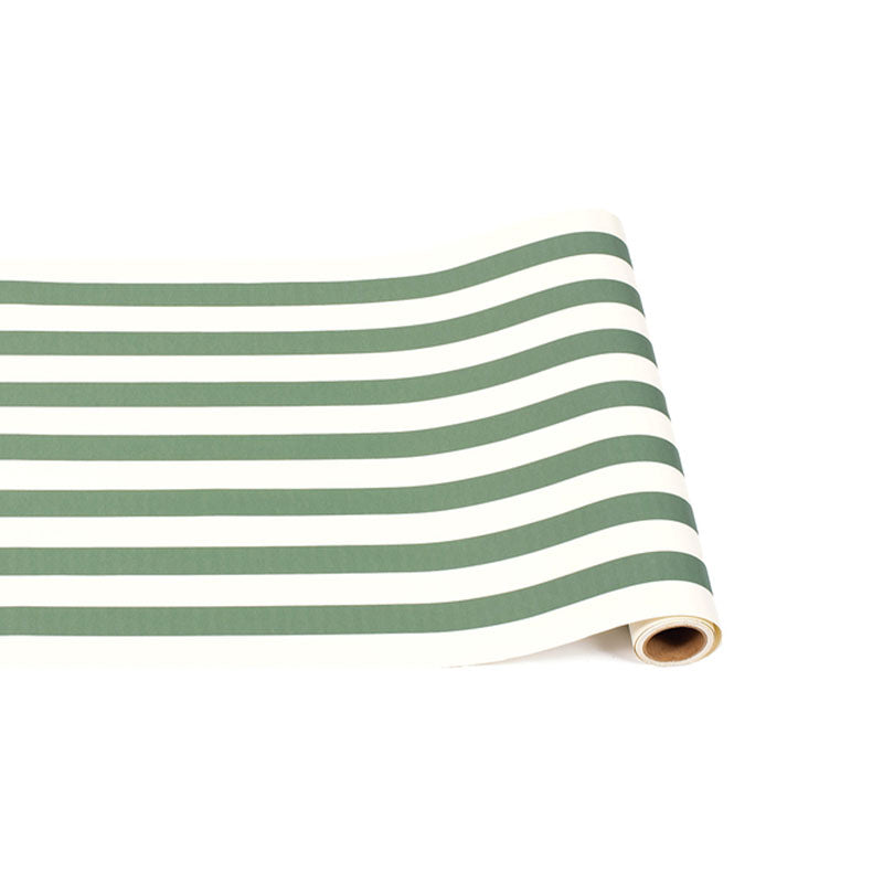 "DARK GREEN CLASSIC STRIPE RUNNER - 20"" X 25'    " - HESTER & COOK - Compralo en CorinneRegalos.com