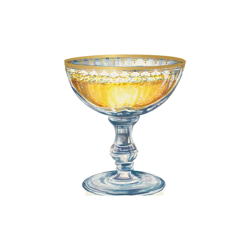 CHAMPAGNE COUPE PLACE CARD - PACK OF 12 - HESTER & COOK - Compralo en CorinneRegalos.com