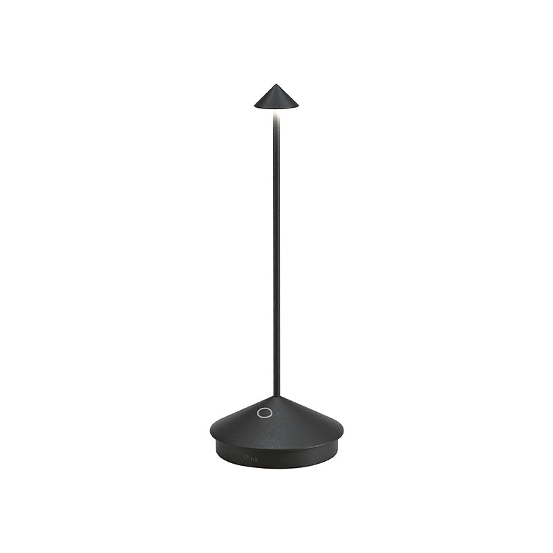 LÁMPARA PINA PRO COLOR NEGRO DE MESA LED REGULABLE DE ENCENDIDO - ZAFFERANO - Compralo en CorinneRegalos.com