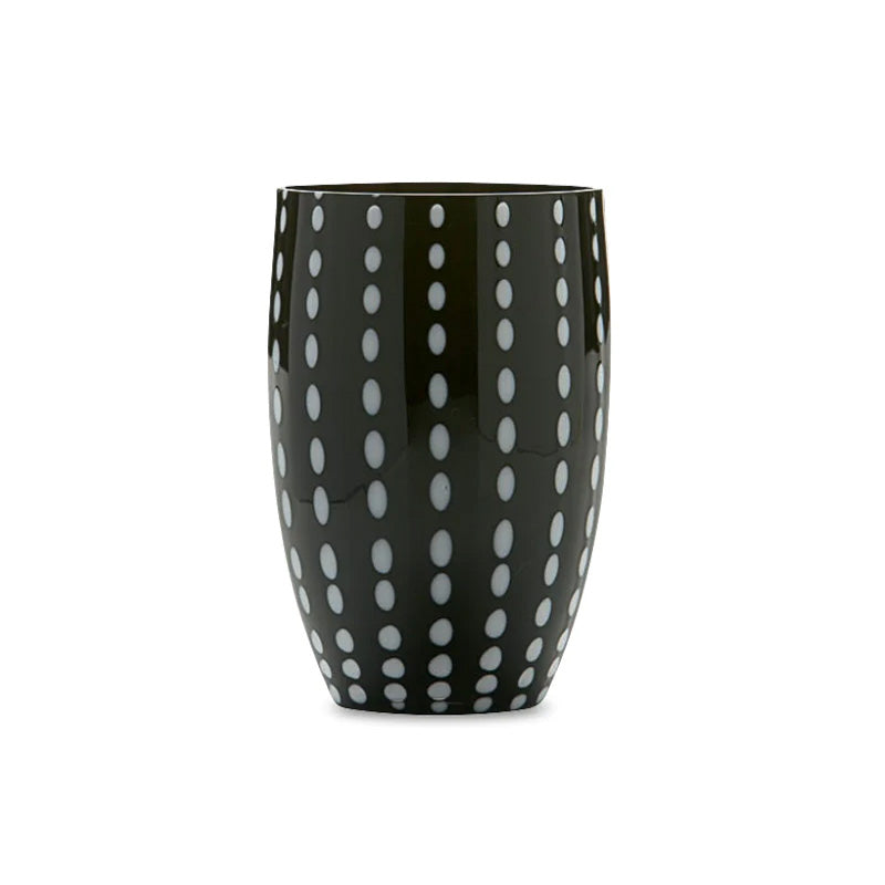 PERLE TUMBLER (SET OF 2) BLACK - ZAFFERANO - Compralo en CorinneRegalos.com